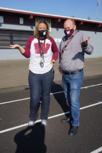 WHS Administrators pose on the first day of school